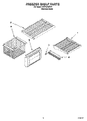 FREEZER SHELF PARTS Diagram and Parts List for KSSP36QMS01  KitchenAid Refrigerator