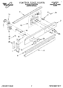 CONTROL PANEL, LITERATURE Diagram and Parts List for RS630PXBH0  Whirlpool Range