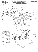 SECTION Diagram and Parts List for LEC6646AQ1  Whirlpool Dryer