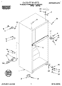 CABINET Diagram and Parts List for RT14DMXDN01  Roper Refrigerator