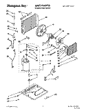 UNIT, LIT/OPTIONAL Diagram and Parts List for BHAC1200XS1  Whirlpool Air Conditioner