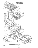 SHELF Diagram and Parts List for ET20GMXSW00  Whirlpool Refrigerator