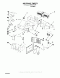 AIR FLOW PARTS Diagram and Parts List for KHMC1857XSP0  KitchenAid Microwave