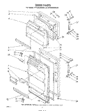 DOOR Diagram and Parts List for ET12ECXPWR0  Whirlpool Refrigerator