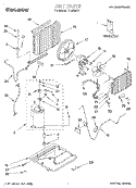 UNIT, LITERATURE Diagram and Parts List for TA12002F0  Whirlpool Air Conditioner