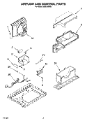 AIR FLOW AND CONTROL PARTS Diagram and Parts List for ACQ128XS0  Whirlpool Air Conditioner