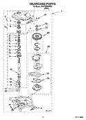 GEARCASE PARTS, OPTIONAL PARTS (NOT INCLUDED) Diagram and Parts List for 3RATW3005TQ0  Whirlpool Washer