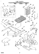 UNIT Diagram and Parts List for KSRP25QDWH02  KitchenAid Refrigerator