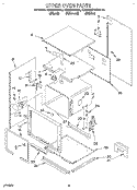 UPPER OVEN Diagram and Parts List for KEBS278BBL0  KitchenAid Wall Oven