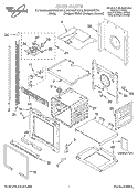 OVEN, LITERATURE Diagram and Parts List for RBD306PDB10  Whirlpool Wall Oven