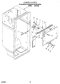 LINER Diagram and Parts List for 3ET18ZKXBN00  Whirlpool Refrigerator