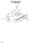 BACKGUARD Diagram and Parts List for SF380PEWN0  Whirlpool Range
