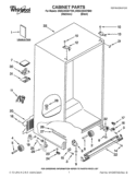 CABINET PARTS Diagram and Parts List for 6WSC20C6YY00  Whirlpool Refrigerator