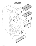 LINER Diagram and Parts List for EV170NXYN00  Whirlpool Freezer