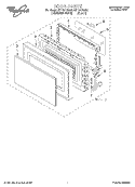 Part Location Diagram of 4359815 Whirlpool FRAME-DOOR