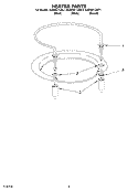 HEATER PARTS Diagram and Parts List for KUDR01TJBT1  KitchenAid Dishwasher