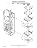 FREEZER LINER PARTS Diagram and Parts List for GSS30C6EYY02  Whirlpool Refrigerator