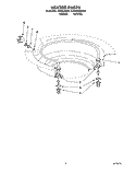 HEATER Diagram and Parts List for KUDA23HB0  KitchenAid Dishwasher