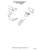 TOP VENTING PARTS Diagram and Parts List for KESS907XSP01  KitchenAid Range