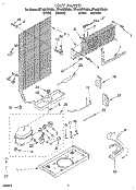 UNIT Diagram and Parts List for ET14HJXDW01  Whirlpool Refrigerator