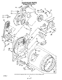 BULKHEAD Diagram and Parts List for KGYE860WAL0  KitchenAid Dryer
