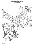 Part Location Diagram of 4171345 Whirlpool Bezel, Membrane