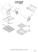 OVEN PARTS Diagram and Parts List for KGRC608LSS0  KitchenAid Range