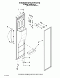 FREEZER DOOR PARTS Diagram and Parts List for WSF26C2EXY02  Whirlpool Refrigerator