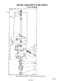 BRAKE AND DRIVE TUBE Diagram and Parts List for LA5430XSW0  Whirlpool Washer
