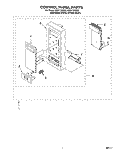 CONTROL PANEL Diagram and Parts List for MT5111XDQ0  Whirlpool Microwave