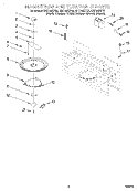 MAGNETRON AND TURNTABLE Diagram and Parts List for GH7145XFB0  Whirlpool Microwave