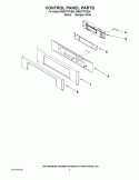 CONTROL PANEL PARTS Diagram and Parts List for RBS277PVQ04  Whirlpool Wall Oven