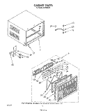 CABINET Diagram and Parts List for ACE184XT0  Whirlpool Air Conditioner