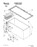 SECTION Diagram and Parts List for EH220FXAN00  Whirlpool Freezer