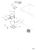SECTION Diagram and Parts List for EH220FXJW00  Whirlpool Freezer