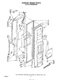 FREEZER DOOR Diagram and Parts List for ED25PMXRWR0  Whirlpool Refrigerator