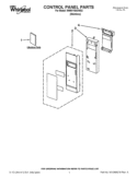 CONTROL PANEL PARTS Diagram and Parts List for WMH1164XWS3  Whirlpool Microwave