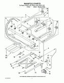 MANIFOLD PARTS Diagram and Parts List for GFG471LVB2  Whirlpool Range
