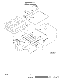 LINER Diagram and Parts List for KEMS376TWH0  KitchenAid Microwave Oven Combo