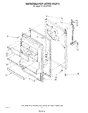 REFRIGERATOR DOOR , NOT ILLUSTRATED Diagram and Parts List for ET18EKXPWR0  Whirlpool Refrigerator
