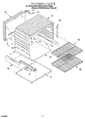 INTERNAL Diagram and Parts List for SF312PEWZ0  Whirlpool Range