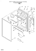 REFRIGERATOR DOOR Diagram and Parts List for 3ET18TMXEW00  Whirlpool Refrigerator