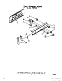 CONTROL PANEL, LIT/OPTIONAL Diagram and Parts List for RF302PXXQ0  Whirlpool Range