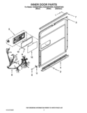 INNER DOOR PARTS Diagram and Parts List for KUDS30FXSS5  KitchenAid Dishwasher