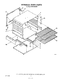 INTERNAL OVEN Diagram and Parts List for SF315EERW0  Whirlpool Range