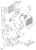 UNIT, LITERATURE Diagram and Parts List for R183F0  Whirlpool Air Conditioner
