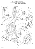 BULKHEAD Diagram and Parts List for RGS7648EN3  Roper Dryer