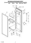 REFRIGERATOR DOOR PARTS Diagram and Parts List for ED2JHAXTL01  Whirlpool Refrigerator