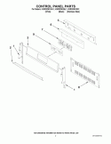 CONTROL PANEL PARTS Diagram and Parts List for KGRS206XSS1  KitchenAid Range