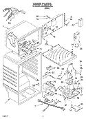 LINER Diagram and Parts List for 5VET0WPKLQ00  Whirlpool Refrigerator